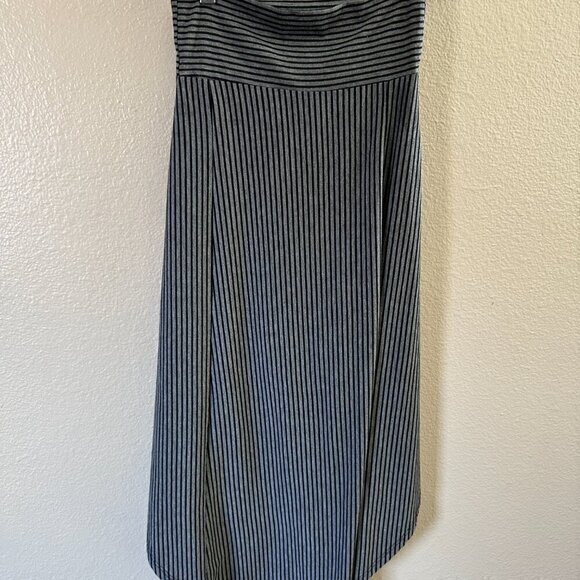Oboe Long Black & Gray Striped Skirt ‎  Size Small - Picture 6 of 7